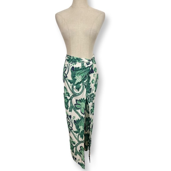 ETRO Tree Of Life High Slit Maxi Sarong Wrap Skirt Sz:42/Medium Spring 2022 - Picture 4 of 14